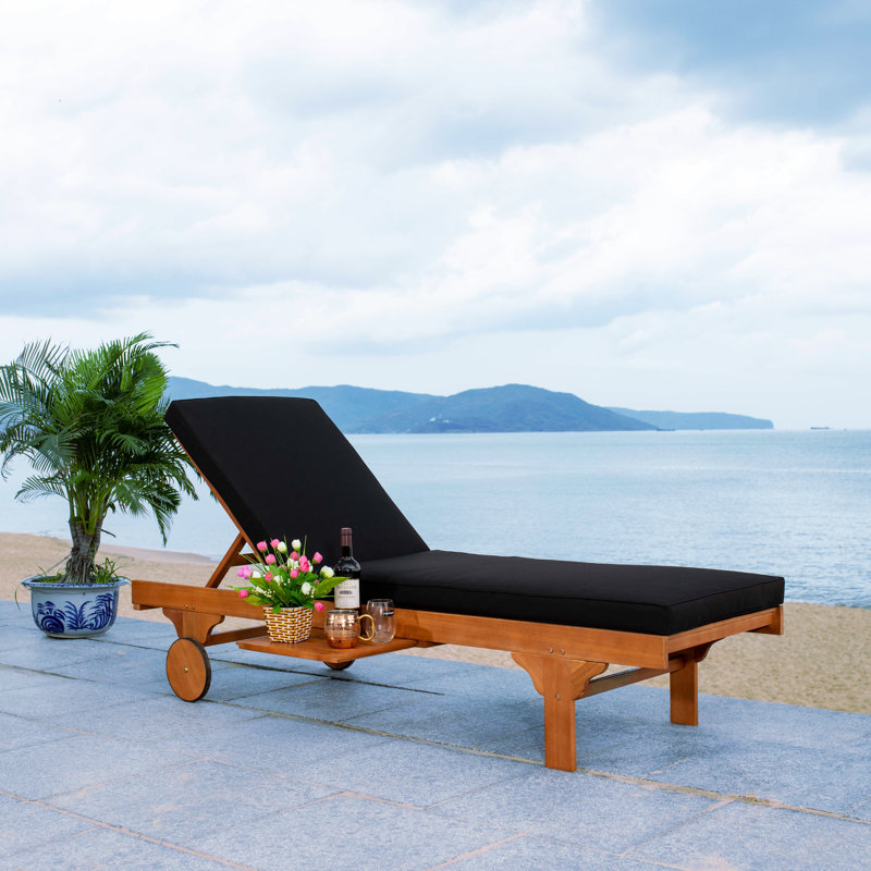 Sol 72 Outdoor™ Alvah Outdoor Eucalyptus Chaise Lounge & Reviews | Wayfair